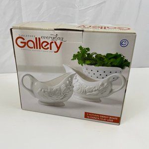 Gravy Boats Set of two White Porcelain